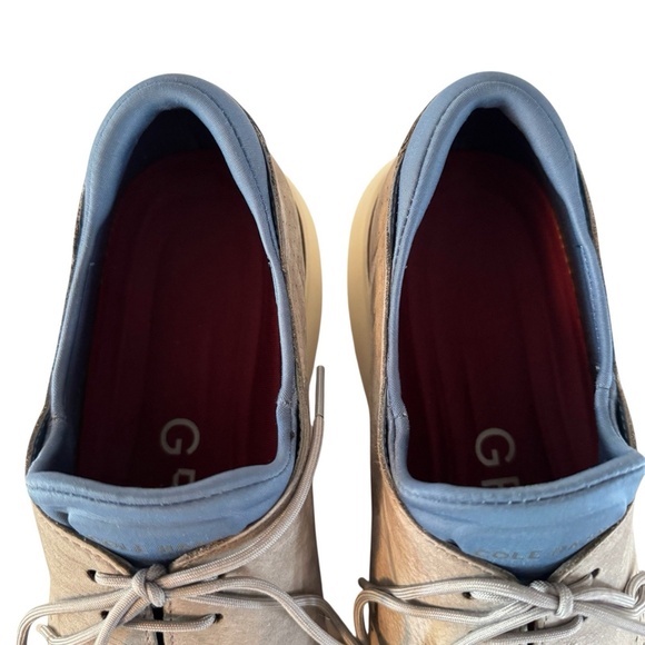 Cole Haan 2 Zerogrand Men’s Size 10.5 Laser Wingtip Oxfords Shoes Gray C36944 - Picture 10 of 12